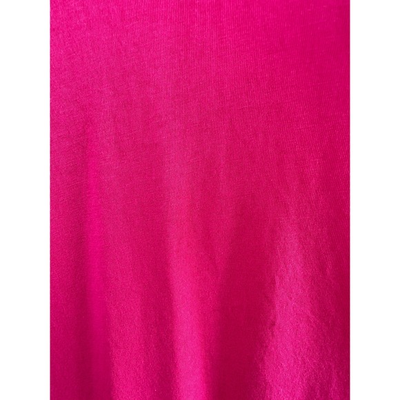 Victorias Secret Hot Pink Cotton Maxi Dress Side Slit Sleep Lounge/Coverup Large - Picture 9 of 13